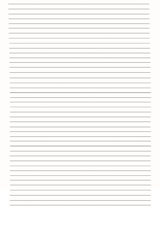 Plain Lined Paper Printable pdf