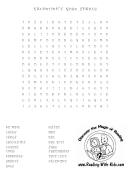 Valentine's Word Search Puzzle Template