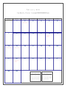 February 2016 - Monthly Planner Template