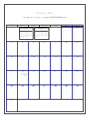 January 2016 - Monthly Planner Template