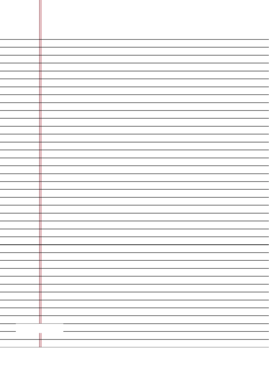 Lined Paper (Narrow-Ruled On Letter-Sized Paper In Portrait Orientation) Printable pdf