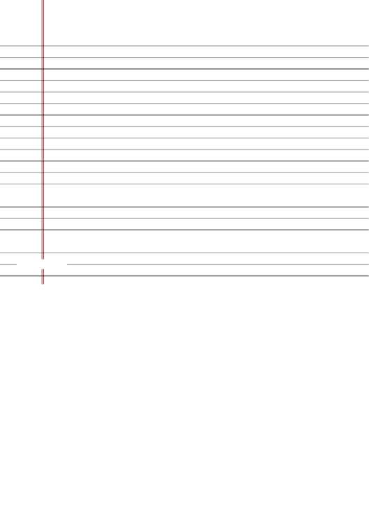 Lined Paper (Wide-Ruled On Letter-Sized Paper In Landscape Orientation) Printable pdf