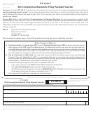 Ct-1041v 2014 - Connecticut Electronic Filing Payment Voucher