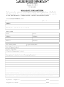 Carlisle Police Misconduct Complaint Form