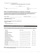 B10 Form - Notice Of Postpetition Mortgage Fees, Expenses, And Charges