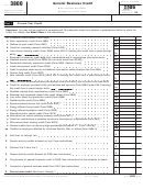 Fillable Form 3800 - General Business Credit (2006) Printable pdf