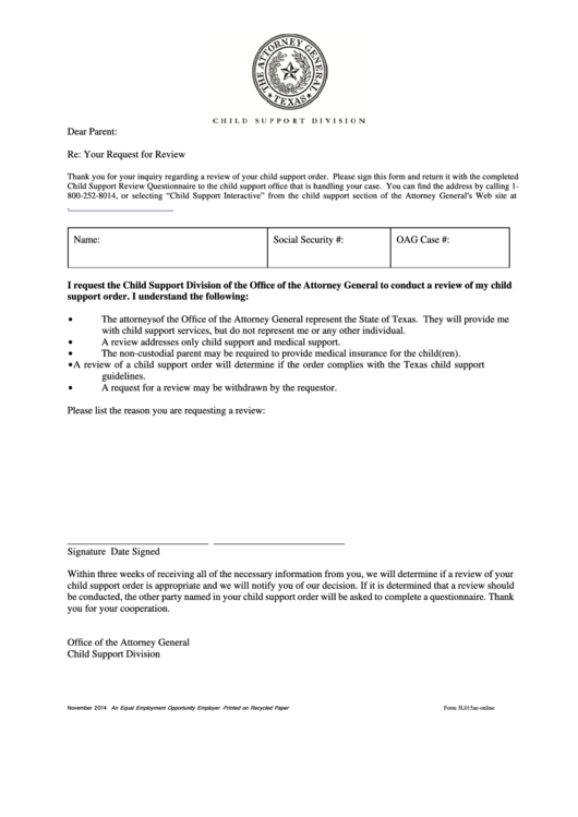 how to file a child support modification in texas