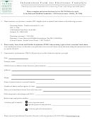 Information Form For Electronic Transfers - Texas Parks And Wildlife
