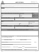 Birth Affidavit - U.s. Department Of State