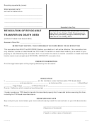 Fillable Revocation Of Revocable Transfer On Death Deed Form Printable pdf