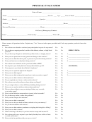 Physical Evaluation Form