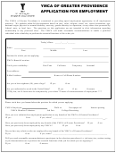 Ymca Of Greater Providence Application Form For Employment