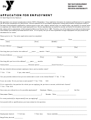Application For Employment - Ymca Of Greensboro