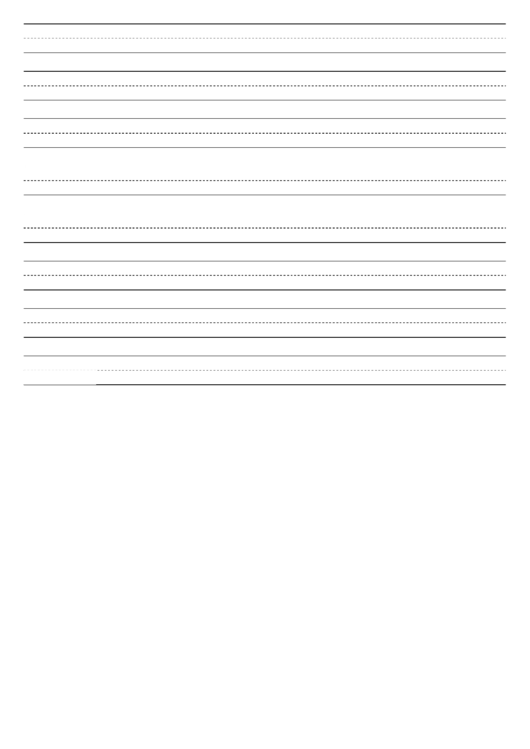 Penmanship Paper With Eight Lines Per Page On Letter-Sized Paper In Landscape Orientation ...