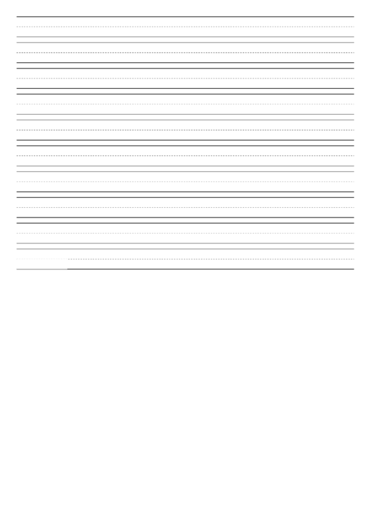Penmanship Paper With Ten Lines Per Page On Letter-Sized Paper In Landscape Orientation Printable pdf