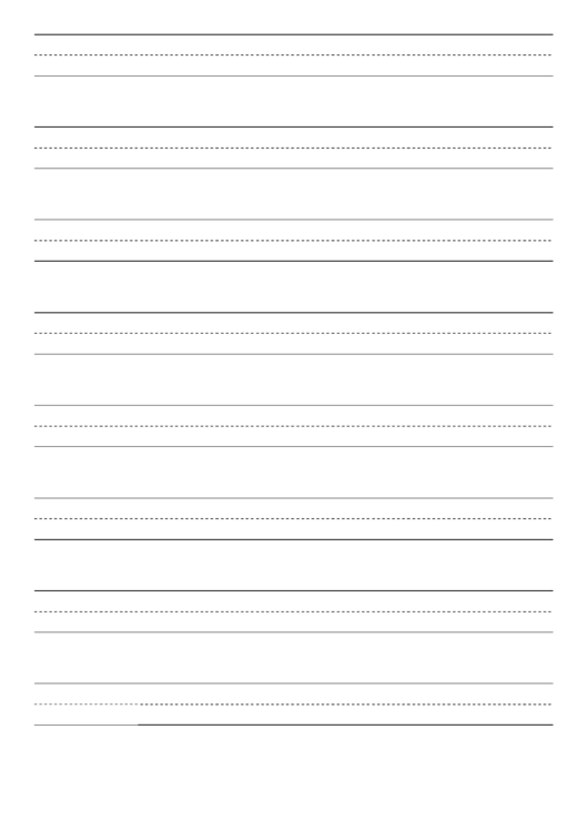 Penmanship Paper With Eight Lines Per Page On Letter-Sized Paper In Portrait Orientation Printable pdf