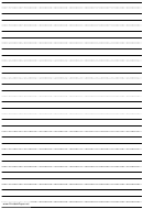 Penmanship Paper With Twelve Lines Per Page On A4-sized Paper In Portrait Orientation