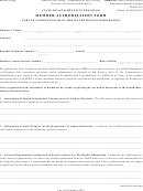 Member Authorization Form