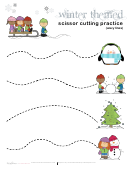 Scissor Cutting Practice (wavy Lines)