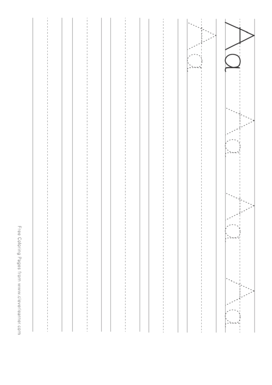 Big A And Small A Practice Writing Sheet Printable pdf