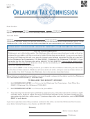 Form Fl-705 - State Of Oklahoma
