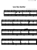 Love One Another (words And Music: Luacine Clark Fox)