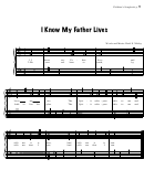 I Know My Father Lives (words And Music: Reid N. Nibley)