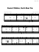 Dearest Children, God Is Near You (music: Johan Cruger)