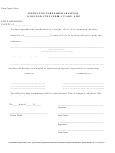 Application To Register A Business To Be Conducted Under A Trade Name