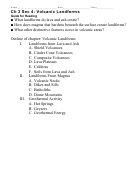 Volcanic Landforms - Guide For Reading Printable pdf