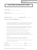 Paid Time Off Request Form