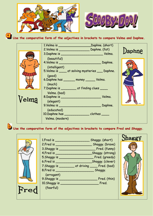 Scooby-Doo! Quiz Template Printable pdf