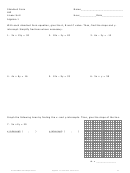 Standard Form Algebra Worksheets