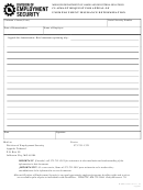 Claimant Request For Appeal