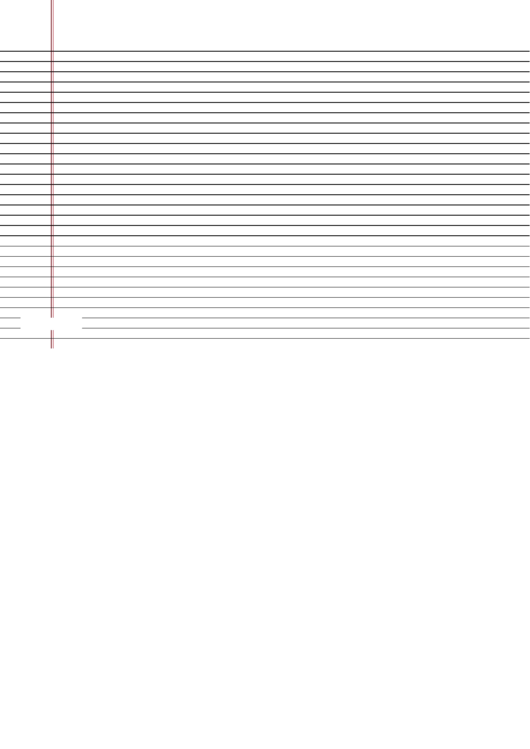 Lined Paper Narrow-Ruled On Legal-Sized Paper In Landscape Orientation Printable pdf
