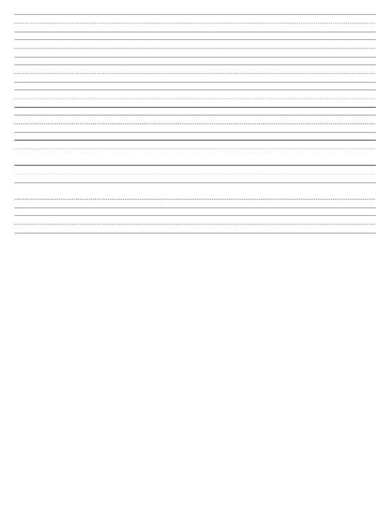 Penmanship Paper With Nine Lines Per Page On Legal-Sized Paper In Landscape Orientation Printable pdf