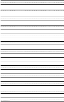Penmanship Paper With Thirteen Lines Per Page On Ledger-sized Paper In Portrait Orientation