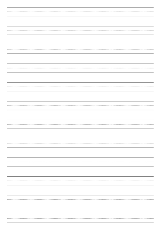 Penmanship Paper With Thirteen Lines Per Page On Ledger-Sized Paper In Portrait Orientation Printable pdf