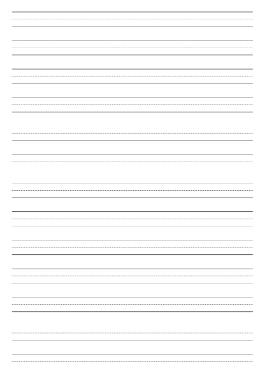 Penmanship Paper With Fourteen Lines Per Page On Ledger-Sized Paper In Portrait Orientation Printable pdf