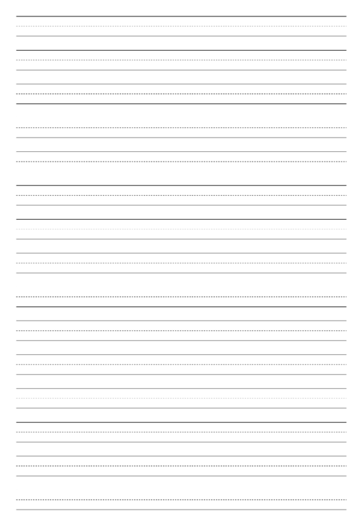 Penmanship Paper With Sixteen Lines Per Page On Ledger-Sized Paper In Portrait Orientation Printable pdf