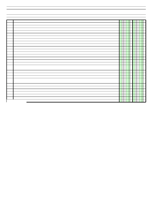 Columnar Paper With Two Columns On A4-Sized Paper In Landscape Orientation Printable pdf