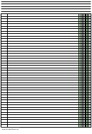 Columnar Paper With One Column On A4-sized Paper In Portrait Orientation