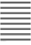 Music Paper With Eight Staves On A4-sized Paper In Portrait Orientation
