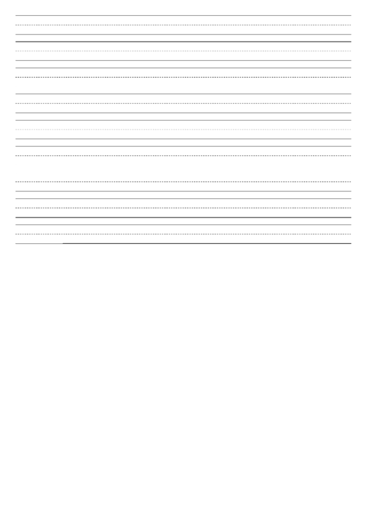 Penmanship Paper With Nine Lines Per Page On A4-Sized Paper In Landscape Orientation Printable pdf