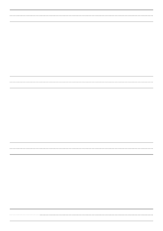 Penmanship Paper With Four Lines Per Page On A4-Sized Paper In Portrait Orientation Printable pdf