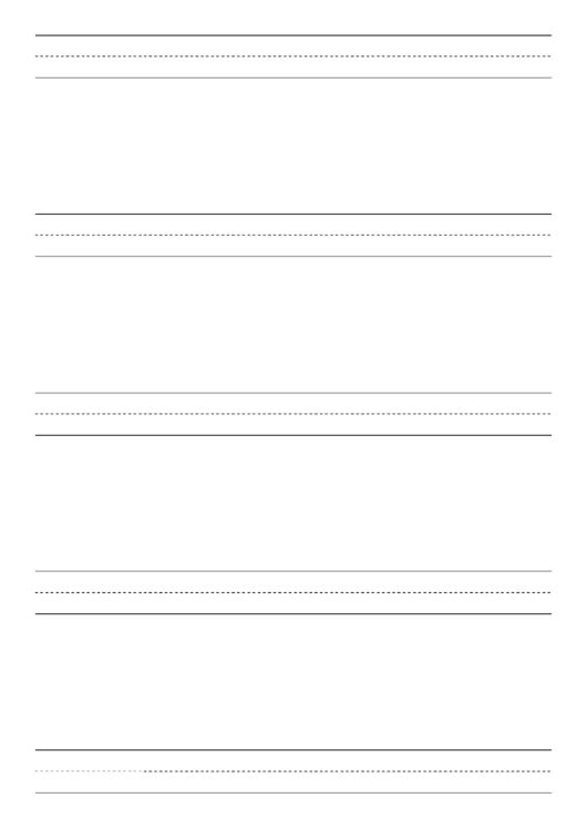 Penmanship Paper With Five Lines Per Page On A4-Sized Paper In Portrait Orientation Printable pdf