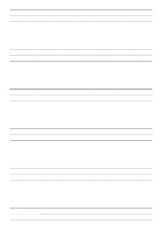 Penmanship Paper With Six Lines Per Page On A4-Sized Paper In Portrait Orientation Printable pdf