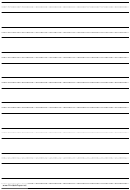 Penmanship Paper With Eight Lines Per Page On A4-sized Paper In Portrait Orientation