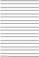 Penmanship Paper With Nine Lines Per Page On A4-sized Paper In Portrait Orientation