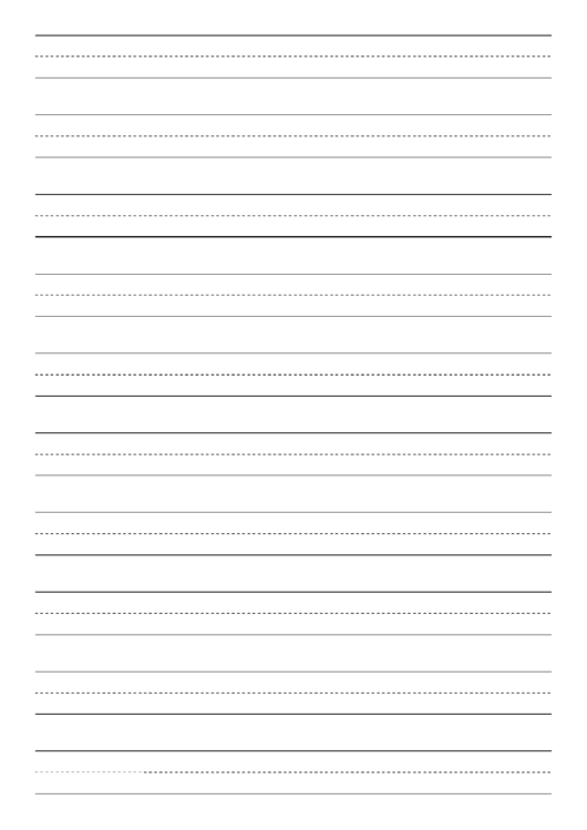 Penmanship Paper With Ten Lines Per Page On A4-Sized Paper In Portrait Orientation Printable pdf